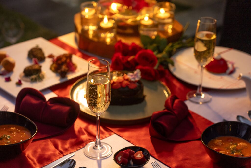 Valentine's Day Hearts and Plates Setting the Scene for a Delightful Dinner (1) Valentine's Day Hearts and Plates Setting the Scene for a Delightful Dinner (1)