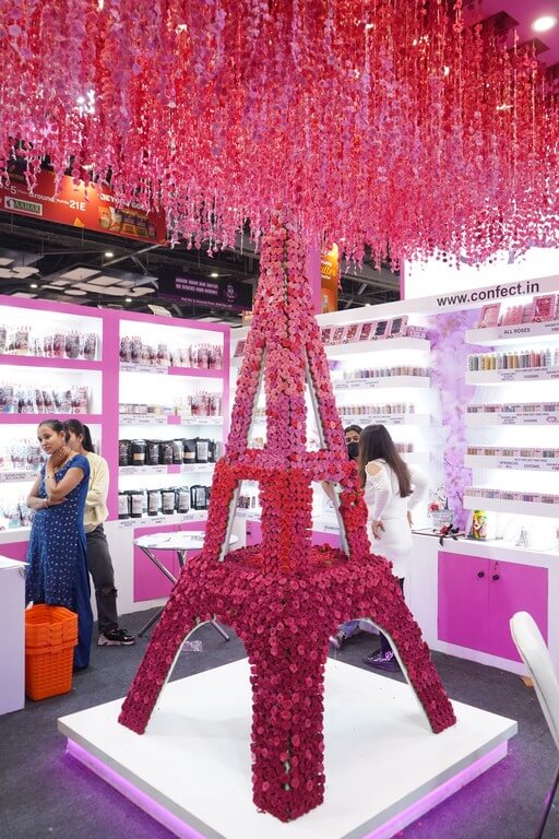 Chef Gauri Varma showcases edible eiffel tower installation at AAHAR